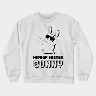 Dabbing hip hop bunny easter Crewneck Sweatshirt